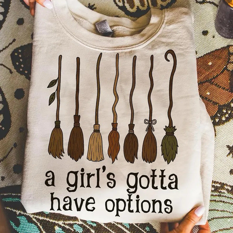 Girls gotta have options