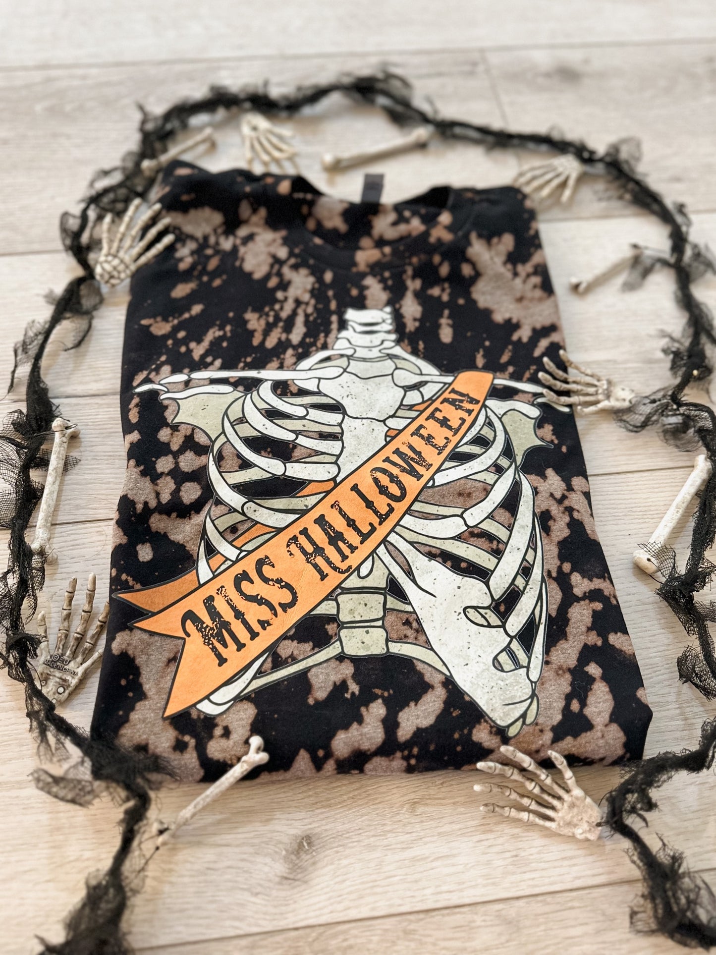 Miss Halloween Bleached Tee