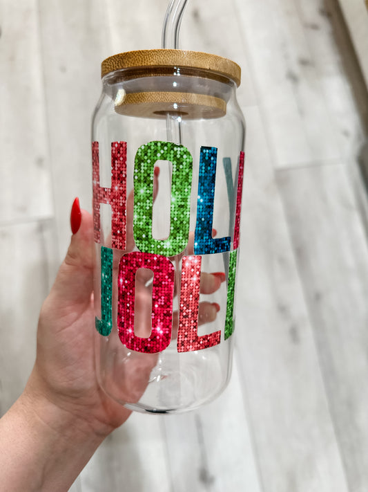 Holly Jolly Glass Tumblr 20oz