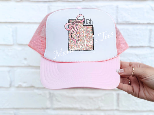 Utah Floral Trucker Hat