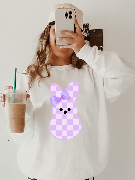 Purple Checkered Bunny