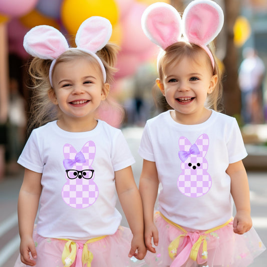 Purple Checkered Bunny