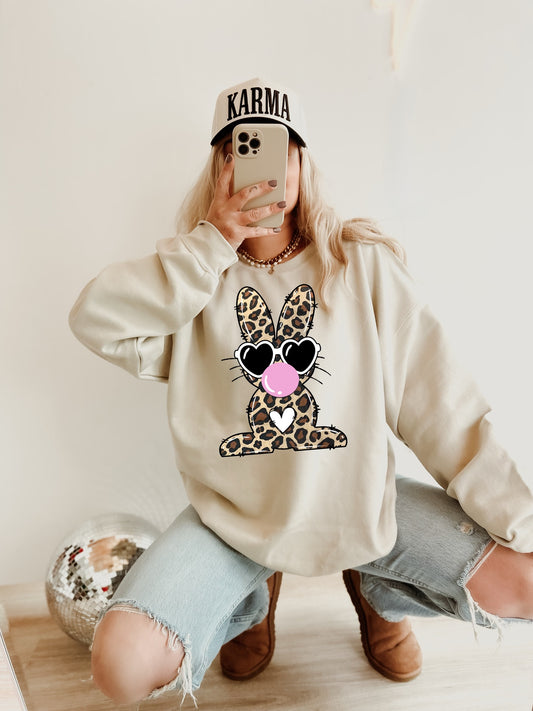 Leopard Bubble Gum Bunny