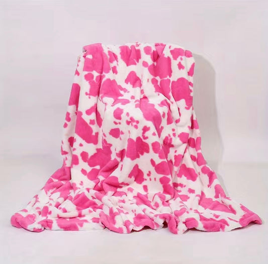 Cow Print Cozy Blankets