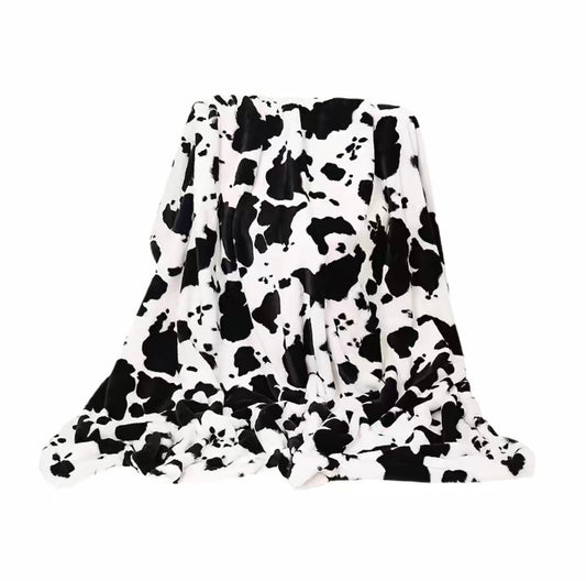 Cow Print Cozy Blankets