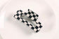Black & White Checkered Hair Clip