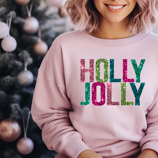 Glitter Holly Jolly