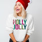 Glitter Holly Jolly