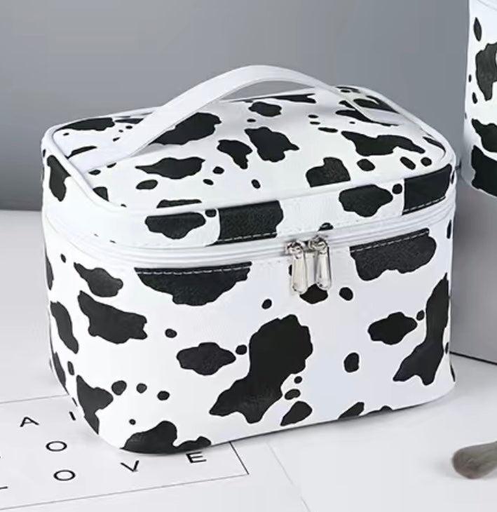 ﻿Cow Print Makeup bag