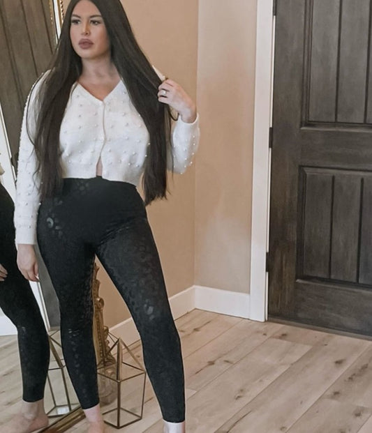 Shiny Leopard Leggings